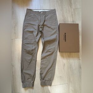 100% Authentic Burberry Men's Tan Chino Jogger Pants/size 50